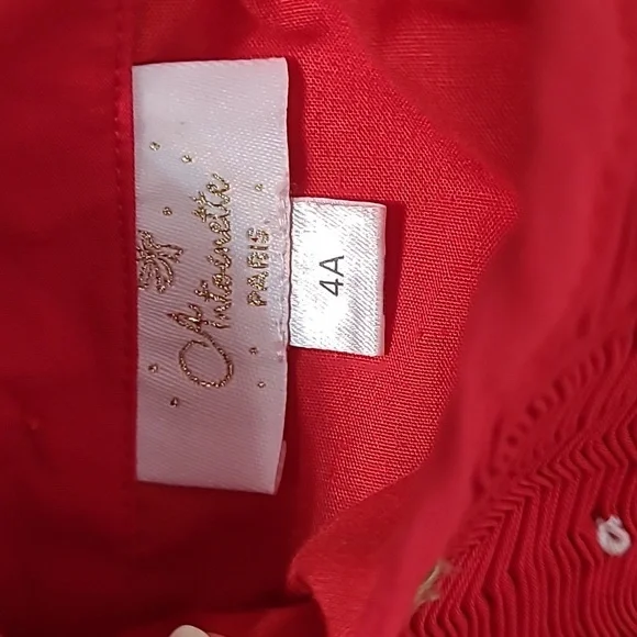 ANTOINETTE  PARIS GIRLS CHRISTMAS DRESS - Picture 2 of 6